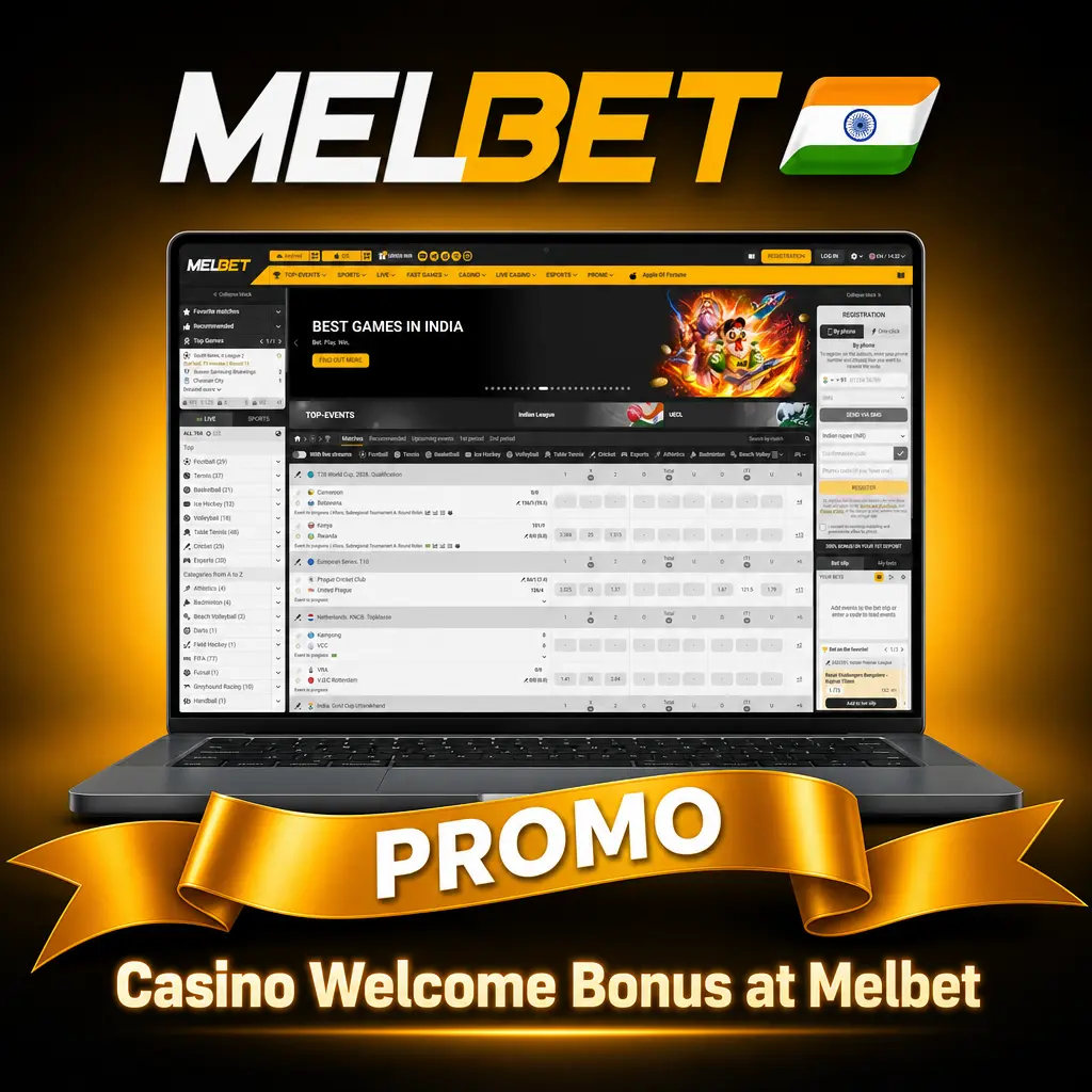 Melbet casino welcome bonus offering 150% up to 40000 INR for new players on first deposit