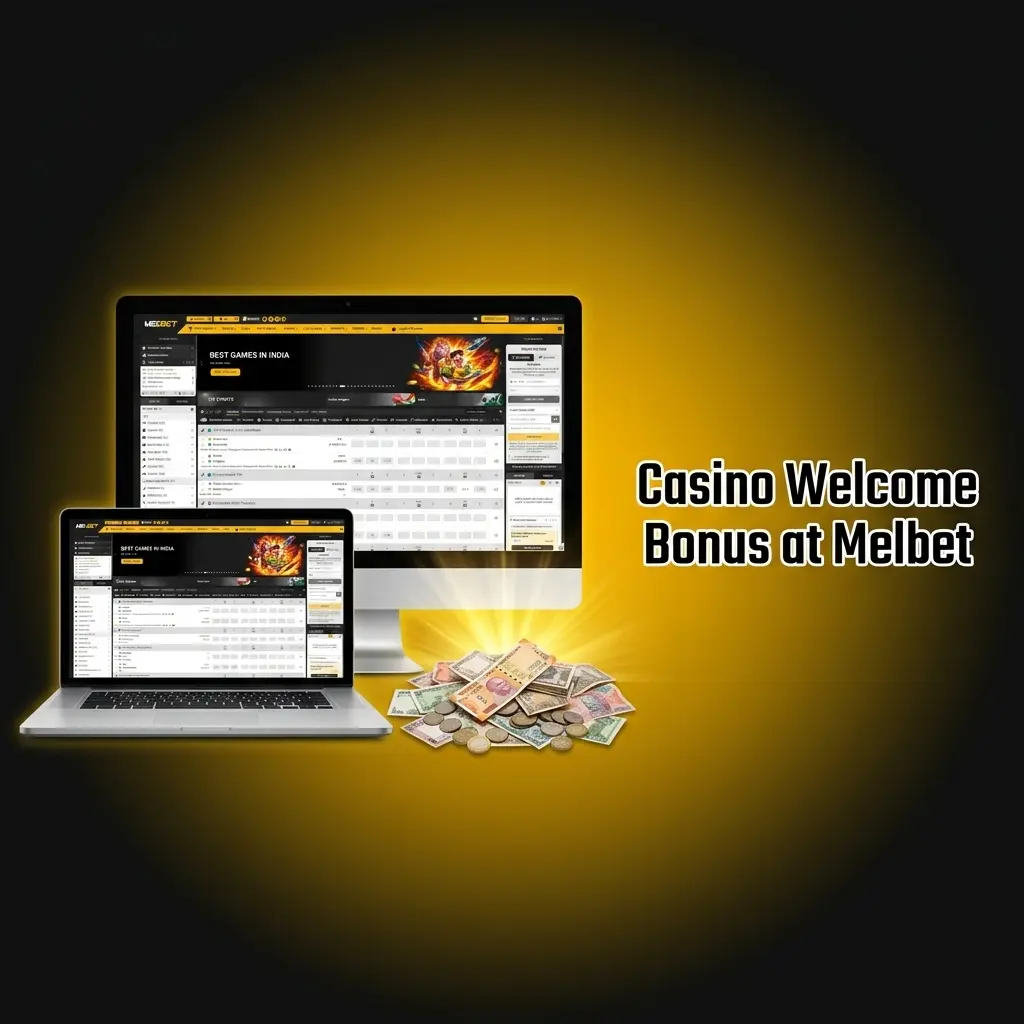 Melbet casino welcome bonus offering 150% up to 40,000 INR on first deposit with 30x wagering requirement