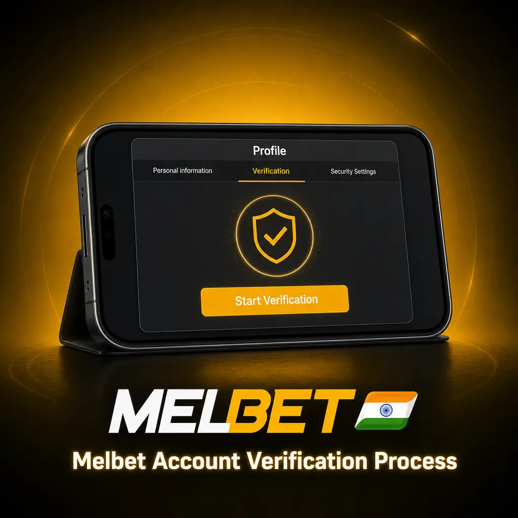 Melbet KYC account verification process showing steps to submit Aadhaar, PAN card or passport for Indian players