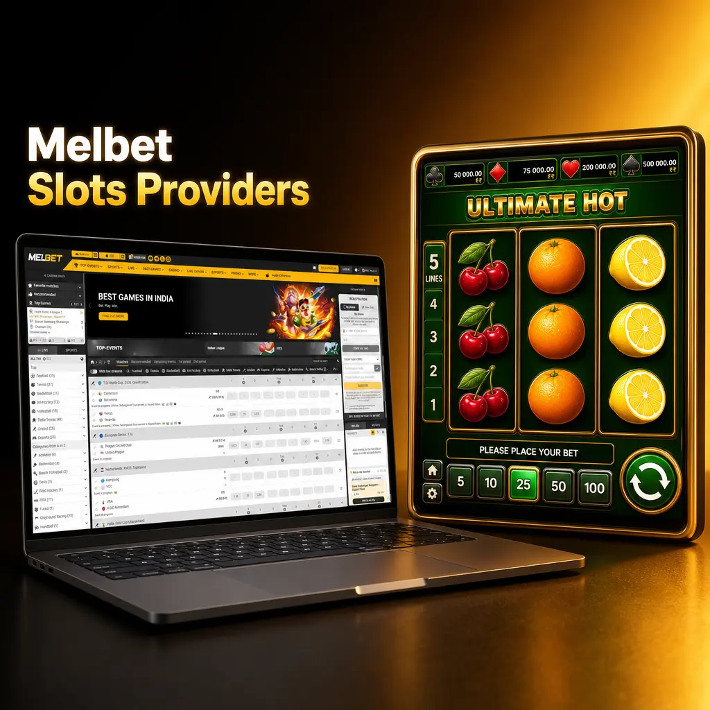 Melbet slots lobby featuring 100+ licensed providers including Pragmatic Play, NetEnt, Microgaming and more for India players