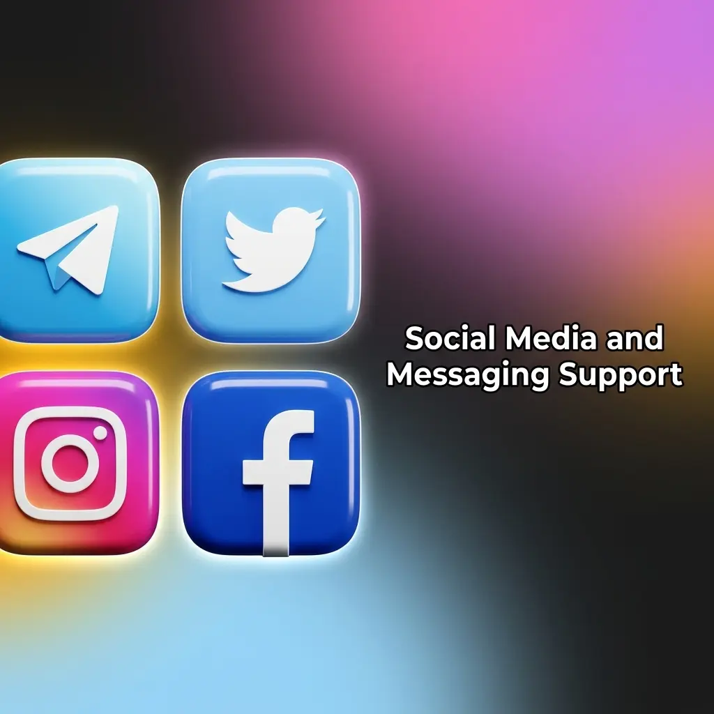 Melbet social media and messaging support channels including Telegram, Instagram, Twitter, and Facebook for Indian users