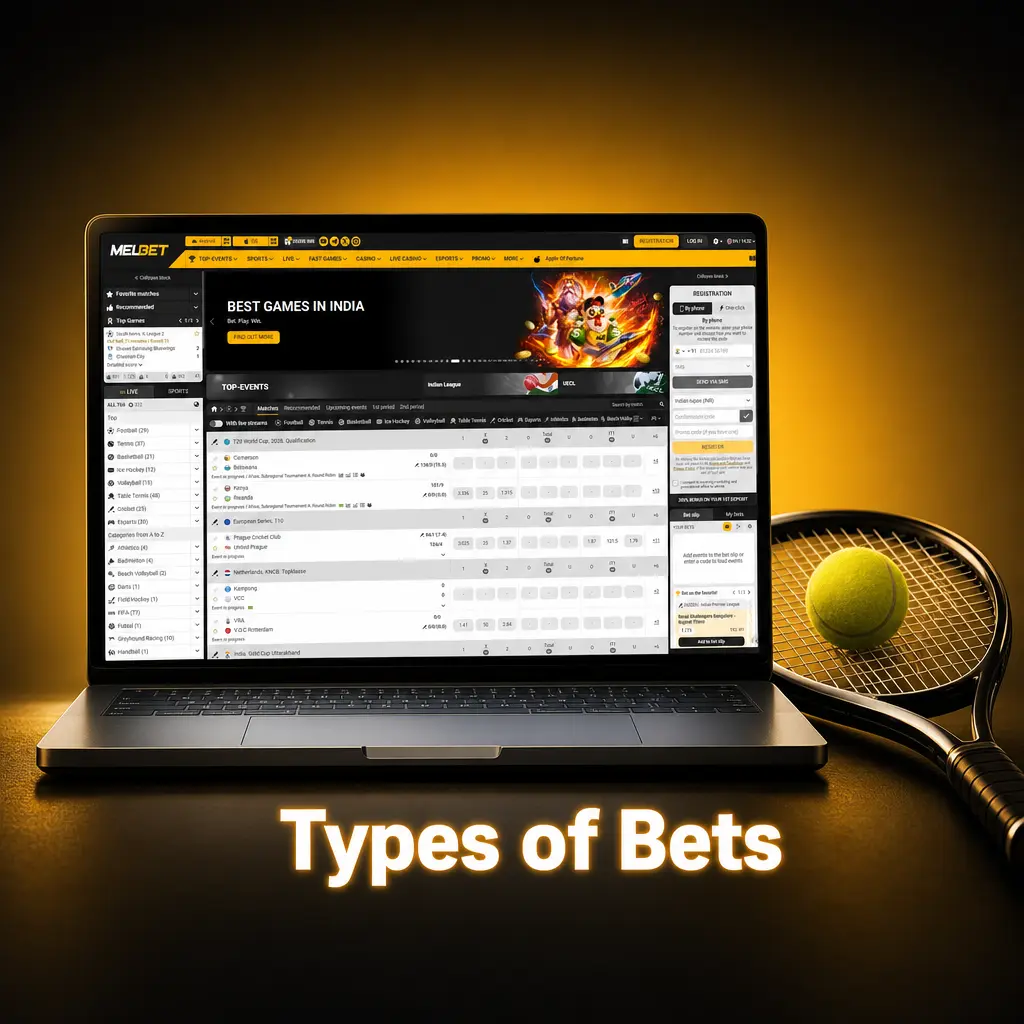 Melbet bet types explained: Single, Express Accumulator, and System bets for sports and eSports wagering
