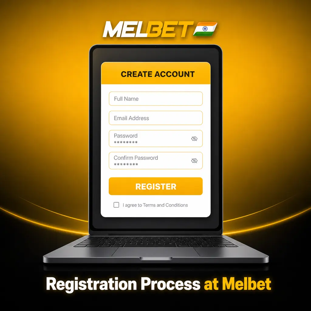 Melbet registration process steps showing sign-up form options to claim 150% welcome bonus up to 40,000 INR