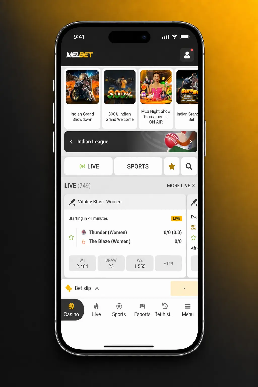 Step-by-step guide to play Aviator at Melbet showing registration, deposit, game search, betting, and cash out steps