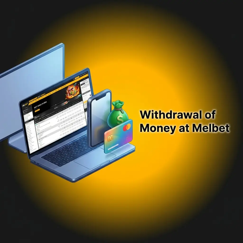 Melbet India withdrawal process showing UPI, Paytm, and bank transfer options with INR minimum 100 limit